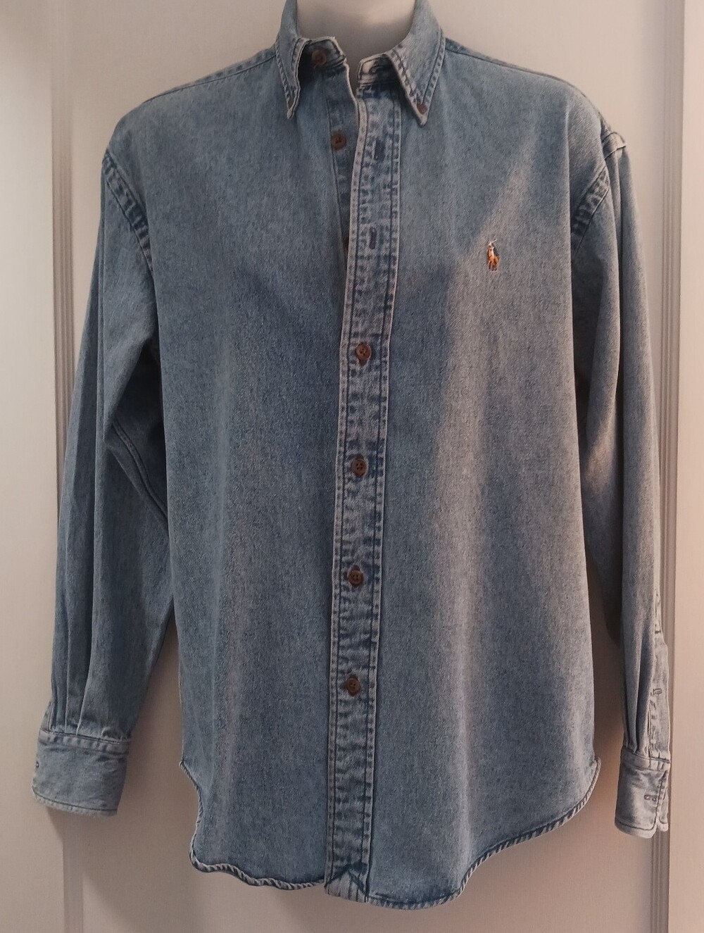 Ralph Lauren Light Blue Denim Button-Down Shirt